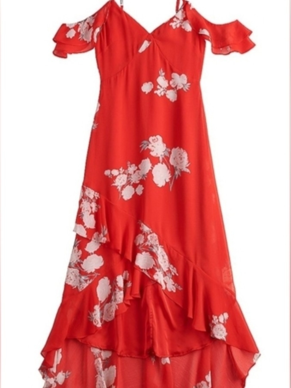 Speechless Floral Cold Shoulder High-Low Maxi Dress – NWT – Size XXL